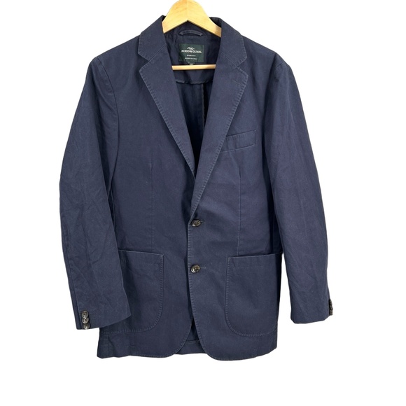 Rodd & Gunn Mens Blazer Sports Fit Navy 2 Button‎ 100% Cotton Smart Casual XS